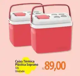 Atacadão Caixa Térmica Plástica Soprano oferta