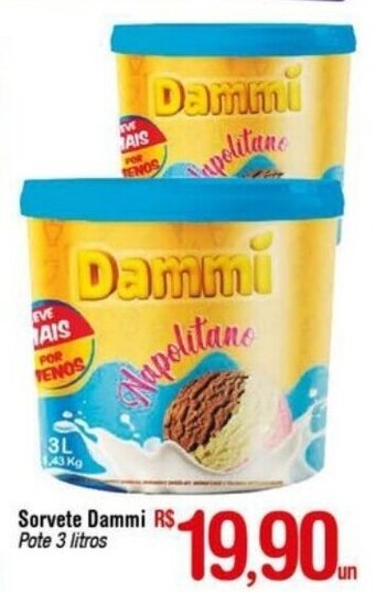 Fort Atacadista Sorvete Dammi 3L oferta