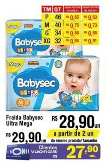 Fort Atacadista Fralda BabySec Ultra Mega oferta