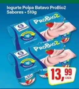 Rede Supermarket Iogurte Polpa Batavo ProBio2 Sabores oferta