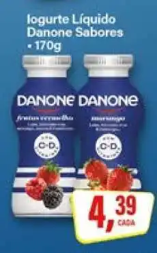 Rede Supermarket Iogurte Líquido Danone Sabores oferta