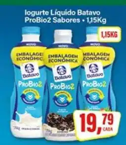 Rede Supermarket Iogurte Líquido Batavo ProBio2 Sabores oferta