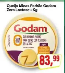Rede Supermarket Queijo Minas Padrão Godam Zero Lactose oferta