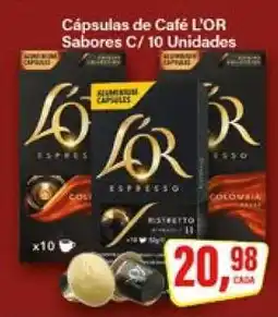 Rede Supermarket Cápsulas de Café L'OR Sabores C/ 10 Unidades oferta