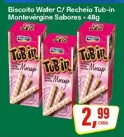 Rede Supermarket Biscoito Wafer C/ Recheio Tub-in Montevérgine Sabores oferta