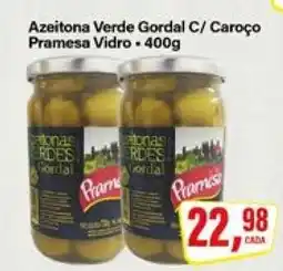Rede Supermarket Azeitona Verde Gordal C/ Caroço Pramesa Vidro oferta