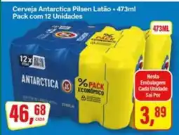 Rede Supermarket Cerveja Antarctica Pilsen Latão - 473ml oferta