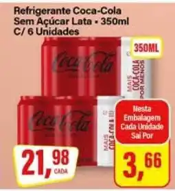 Rede Supermarket Refrigerante Coca-Cola Sem Açúcar Lata oferta