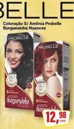 Rede Supermarket Coloração S/ Amônia Probelle Burguesinha Nuances oferta