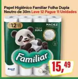 Rede Supermarket Papel Higiênico Familiar Folha Dupla Neutro de 30m oferta