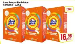 Rede Supermarket Lava Roupas Em Pó Ace Cartucho oferta