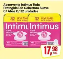 Rede Supermarket Absorvente Intimus Toda Protegida Dia Cobertura Suave C/ Abas C/ 32 unidades oferta