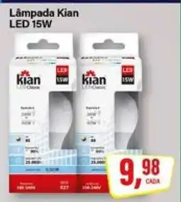 Rede Supermarket Lâmpada Kian LED 15W oferta