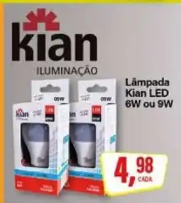 Rede Supermarket Lâmpada Kian LED 6W ou 9W oferta