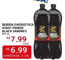 Assaí Atacadista Bebida energética night power black sabores oferta