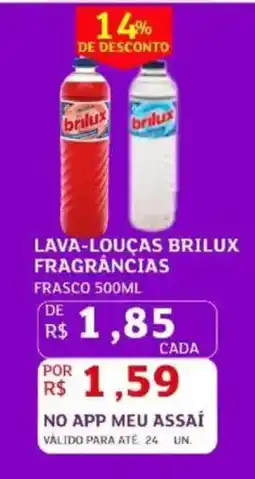 Assaí Atacadista Lava-louças brilux fragrâncias oferta