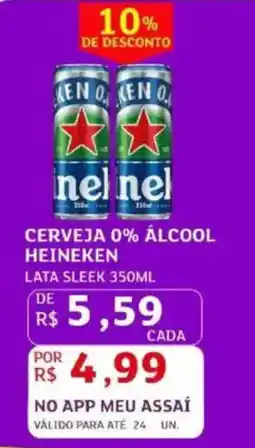 Assaí Atacadista Cerveja 0% álcool heineken oferta