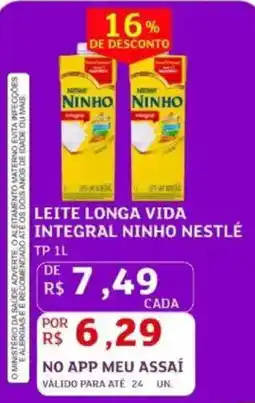 Assaí Atacadista Leite longa vida integral ninho nestlé oferta
