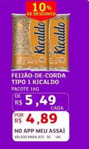 Feijão-de-corda tipo 1 kicaldo