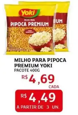 Assaí Atacadista Milho para pipoca premium yoki pacote oferta
