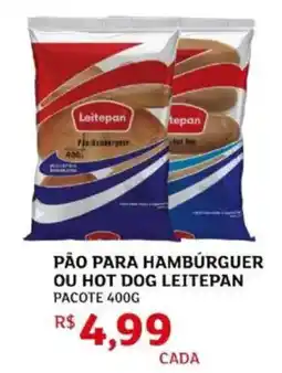 Assaí Atacadista Pão para hamburguer ou hot dog leitepan pacote oferta