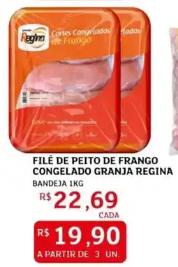 Assaí Atacadista Filé de peito de frango congelado granja regina bandeja oferta