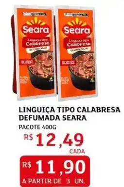 Assaí Atacadista Linguiça tipo calabresa defumada seara oferta