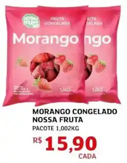 Assaí Atacadista Morango congelado nossa fruta pacote oferta