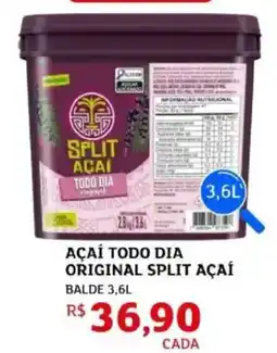 Assaí Atacadista Açaí todo dia original split açaí oferta