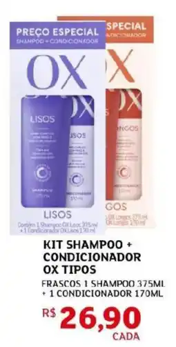 Assaí Atacadista Kit shampoo + condicionador ox tipos oferta