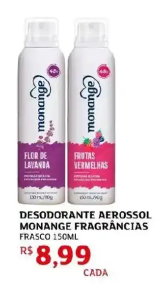 Assaí Atacadista Desodorante aerossol monange fragrâncias oferta