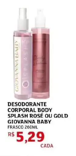 Assaí Atacadista Desodorante corporal body splash rosé ou gold giovanna baby frasco oferta
