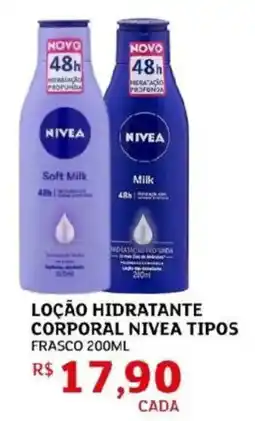 Assaí Atacadista Loção hidratante corporal nivea tipos frasco oferta