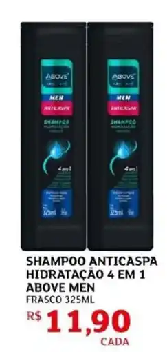 Assaí Atacadista Shampoo anticaspa hidratação 4 em 1 above men oferta