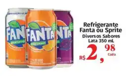 Supermercados Mateus Refrigerante Fanta ou Sprite Diversos Sabores Lata oferta
