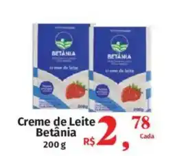 Supermercados Mateus Creme de Leite Betânia oferta