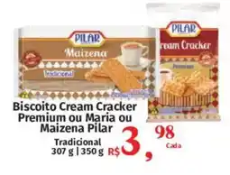 Supermercados Mateus Biscoito Cream Cracker Premium ou Maria ou Maizena Pilar oferta