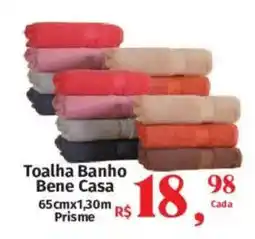 Supermercados Mateus Toalha Banho Bene Casa 65cmx1,30m oferta
