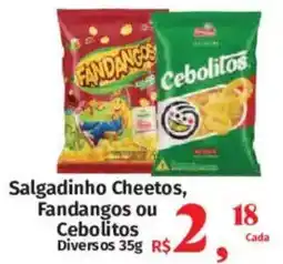 Supermercados Mateus Salgadinho Cheetos, Fandangos ou Cebolitos oferta