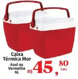 Supermercados Mateus Caixa Térmica Mor oferta