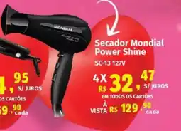 Supermercados Mateus Secador Mondial Power Shine oferta