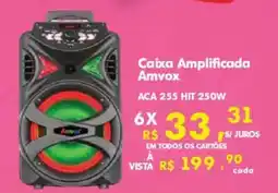 Supermercados Mateus Caixa Amplificada Amvox oferta