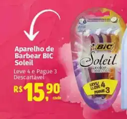 Supermercados Mateus Aparelho de Barbear BIC Soleil oferta