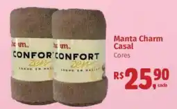 Supermercados Mateus Manta Charm Casal Cores oferta