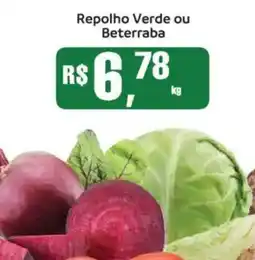 Supermercados Mateus Repolho Verde ou Beterraba oferta