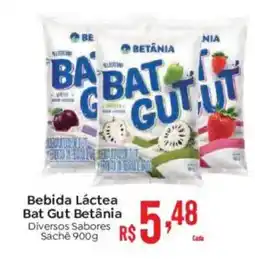 Supermercados Mateus Bebida Láctea Bat Gut Betânia Diversos Sabores Sachê oferta