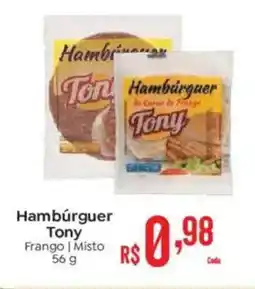 Supermercados Mateus Hambúrguer Tony oferta
