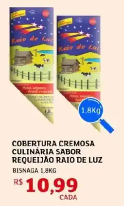 Assaí Atacadista Cobertura cremosa culinária sabor requeijão raio de luz oferta