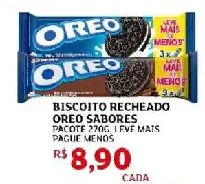Biscoito recheado oreo sabores