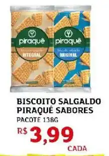 Assaí Atacadista Biscoito salgaldo piraque sabores oferta